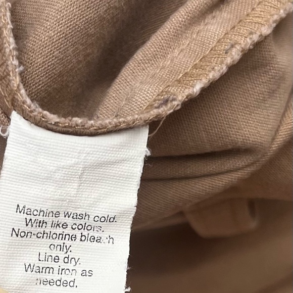 J. Crew City Fit Wide Leg Chinos Khaki Tan Size 12 Cuffed - Picture 11 of 12